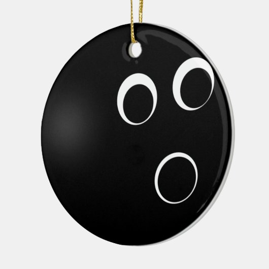 Bowling Keramikornament (Links)