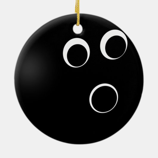Bowling Keramikornament (Hinten)
