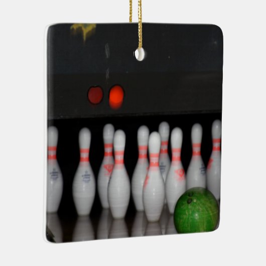 Bowling Keramikornament (Rechts)
