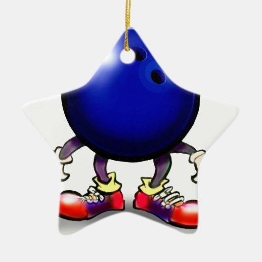 Bowling Keramikornament (Vorne)