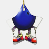 Bowling Keramikornament (Links)