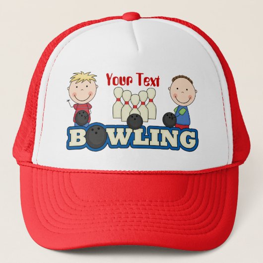 Bowling Kids Hat Truckerkappe (Vorderseite)