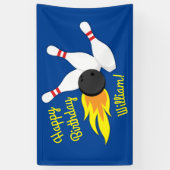 Bowling Kindergeburtstag Party Niedlich Sports Banner (Vertikal)
