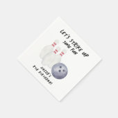 Bowling-Kindergeburtstagsfeier Serviette (Ecke)