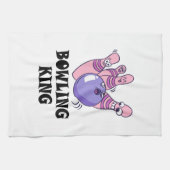 Bowling King Childrens Geburtstagspartei Geschirrtuch (Horizontal)
