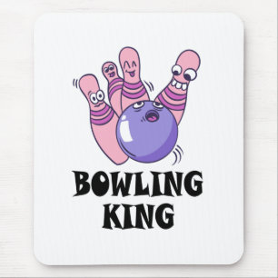 Bowling King Childrens Geburtstagspartei Mousepad