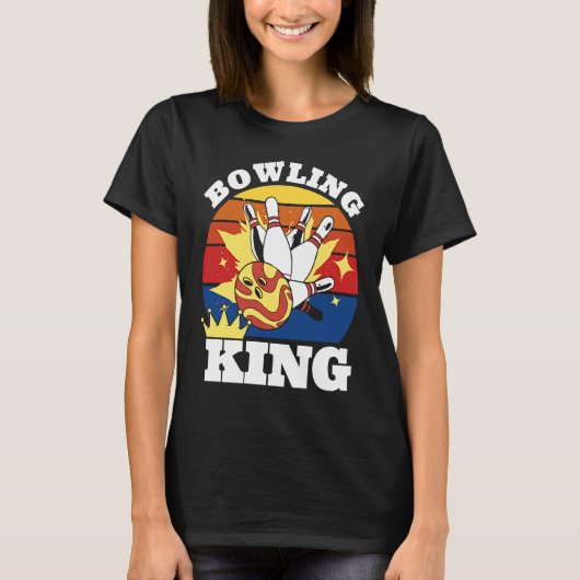 Bowling King Evolution of Man Bowling T-Shirt (Vorderseite)