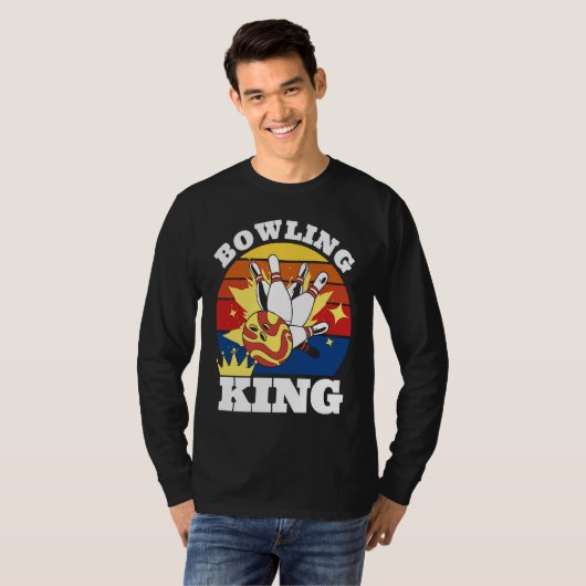 Bowling King Evolution of Man Bowling T-Shirt (Vorne ganz)