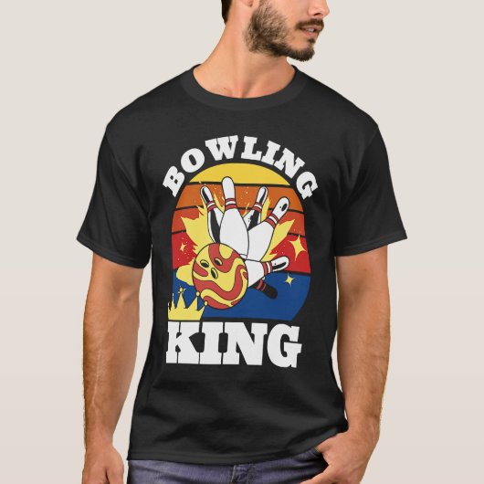 Bowling King Evolution of Man Bowling T-Shirt (Vorderseite)