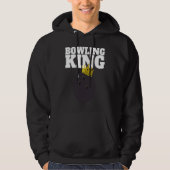 Bowling King funny Bowling King Hoodie (Vorderseite)