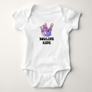 Bowling King Kindergeburtstag Baby Strampler