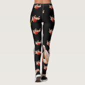 Bowling Kingpin Leggings Custom Yoga Pants (Rückseite)