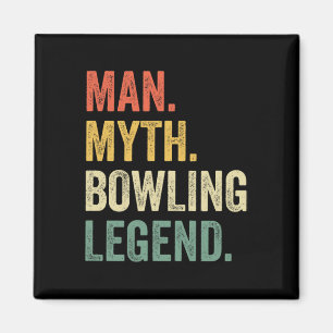 Bowling Komiker Mythos Bowling Team Legende Vintag Magnet