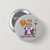 Bowling: König Of The Pins Button (Vorne & Hinten)