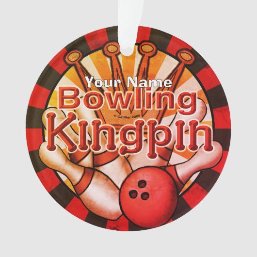 Bowling-König Ornament (Vorderseite)