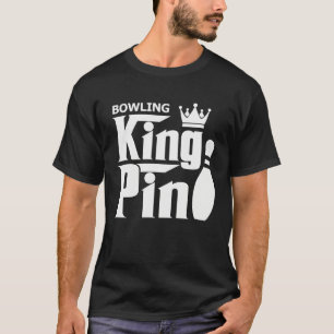 Bowling-König-Pin-Bowler-Liga-Parodie T-Shirt