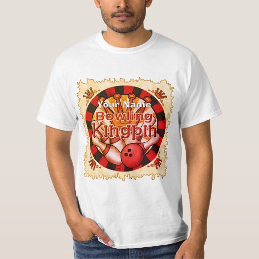 Bowling-König T-Shirt (Vorderseite)