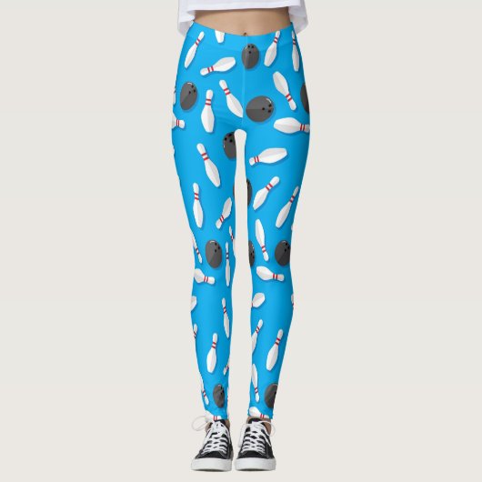 Bowling Königin Leggings (Vorderseite)