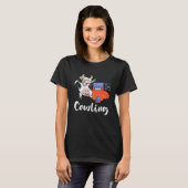 Bowling-Kuh-Bowler-Strike-Bowling-Pin-Bowling-Ball T-Shirt (Vorne ganz)