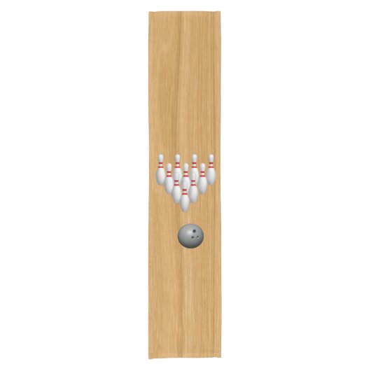 Bowling Kurzer Tischläufer (Vorderseite)