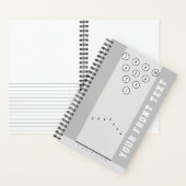 Bowling-Lanes mit benutzerdefinierten Textanzeigen Notizblock (Innen)