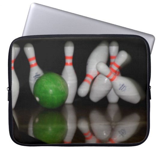 Bowling Lap Top Sleeves (Vorderseite)