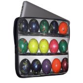 Bowling Laptop Sleeve (Vorne Rechts)
