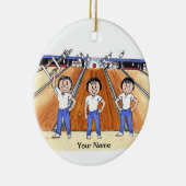 Bowling League - Drei Weibchen Keramikornament (Rechts)