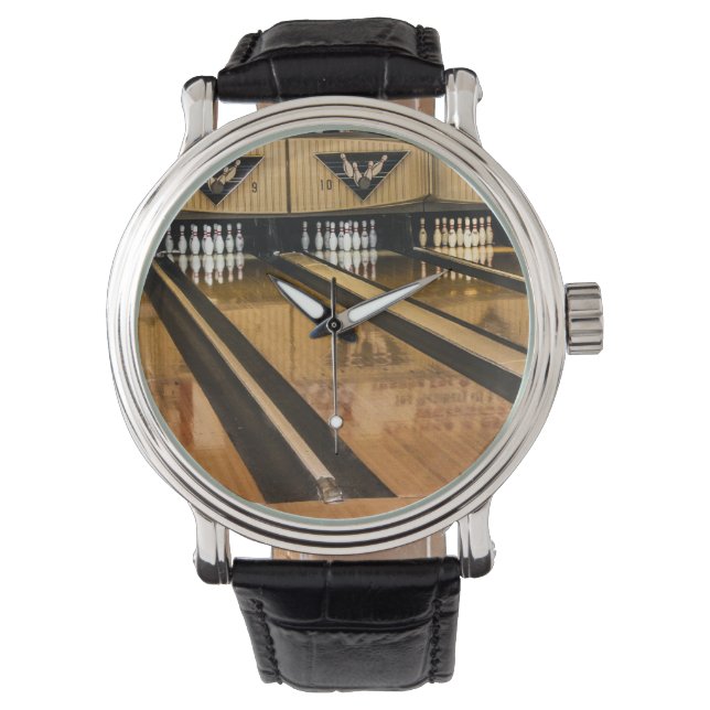 Bowling League Time Armbanduhr (Vorderseite)
