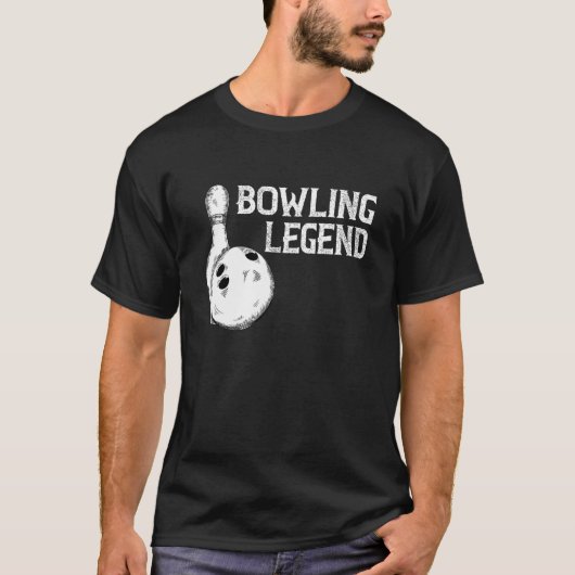 Bowling Legend Strike Bowler Bowling Team Bowling T-Shirt (Vorderseite)