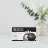 Bowling Lektionen für Anfänger | BERUFLICH Visitenkarte (Stehend Vorderseite)