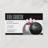 Bowling Lektionen für Anfänger | BERUFLICH Visitenkarte (Vorderseite)