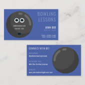 Bowling Lessons Visitenkarte für Bowling Coaches (Vorne/Hinten)
