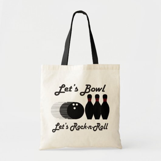 Bowling Let's Rock-n-Roll Tragetasche (Vorne)