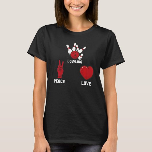 Bowling Liebe Bowling T-Shirt (Vorderseite)