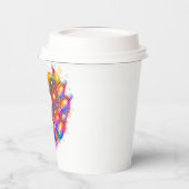 Bowling Liebe Glow Pappbecher (Links)