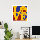 Bowling Liebe Poster (Heimbüro)