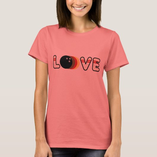 Bowling Liebe T-Shirt (Vorderseite)