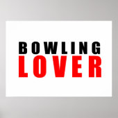 Bowling Liebhaber Poster (Vorne)