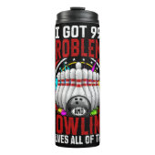 Bowling löst alle Probleme Graphic Thermosbecher (Vorderseite)