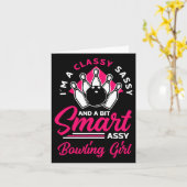 Bowling Lover Bowler Bowlers Bowling Karte (Gelbe Blume)