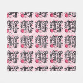 Bowling Lover Cute Retro Aesthetic Sports Design Fleecedecke (Vorderseite (Horizontal))