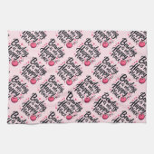 Bowling Lover Cute Retro Aesthetic Sports Design Geschirrtuch (Horizontal)