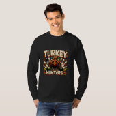 Bowling Lover Funny Turkey Junters Retro Thanksgiv T-Shirt (Vorne ganz)