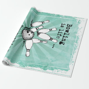 Bowling Lover Gift, Funny Bowling Player Gift Geschenkpapier
