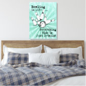 Bowling Lover Gift, Funny Bowling Player Gift Leinwanddruck (Insitu (Schlafzimmer))
