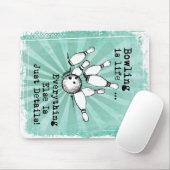 Bowling Lover Gift, Funny Bowling Player Gift Mousepad (Mit Mouse)