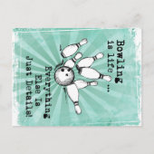 Bowling Lover Gift, Funny Bowling Player Gift Postkarte (Vorderseite)
