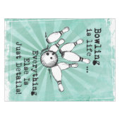 Bowling Lover Gift, Funny Bowling Player Gift Tischdecke (Vorderseite (Horizontal))