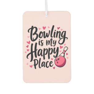 Bowling Lover Niedlich Retro ästhetisches Sportdes Autolufterfrischer